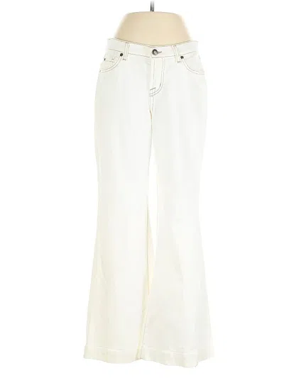 Pre-owned David Kahn Jeans In White