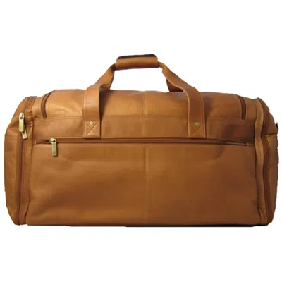 David King & Co 305t Extra Large Multi Pocket Duffel- Tan In Brown