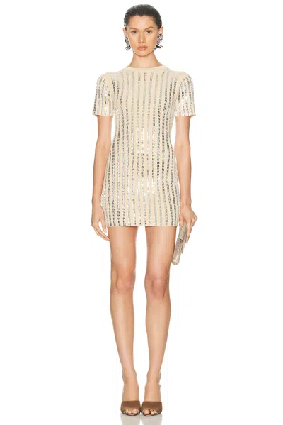 David Koma All Over Rhinestone Mini Dress