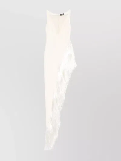 David Koma Asymmetric Evening Dress V-neckline