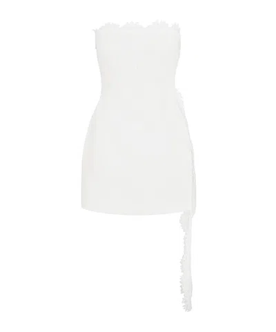 David Koma Asymmetric Lace Top Mini Dress