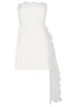 David Koma Asymmetric Lace Top Mini Dress