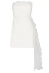 David Koma Asymmetric Lace Top Mini Dress