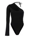 David Koma Body One-shoulder Tie Detail In Black
