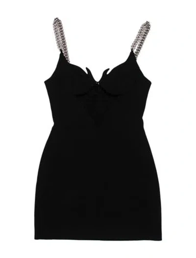 Pre-owned David Koma Asymmetrical Mini Dress In Blue