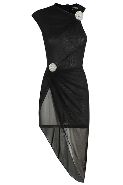 David Koma Asymmetrical One-shoulder Ruched Dress