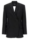 David Koma Blazer With Asymmetric Closure In Black
