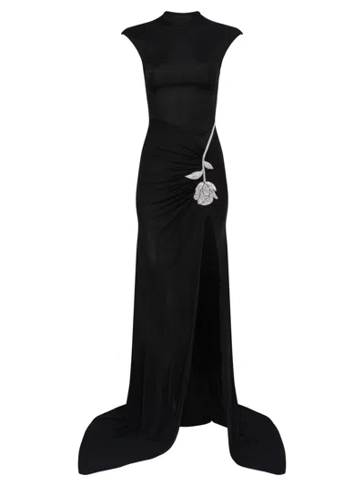 crossdresser maxi dress Elegant Lace V-neck Long Dress – My Crossdresser Shop