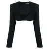 David Koma Plunging-neck Crop Top