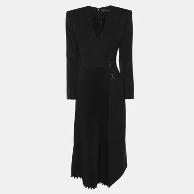 Pre-owned David Koma Black Wool Dress S