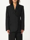 David Koma Blazer With Asymmetric Closure In Black