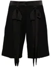 David Koma Bow-embellished Shorts In Black