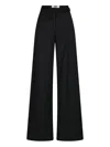 David Koma Buckle Tailored Trousers In Black
