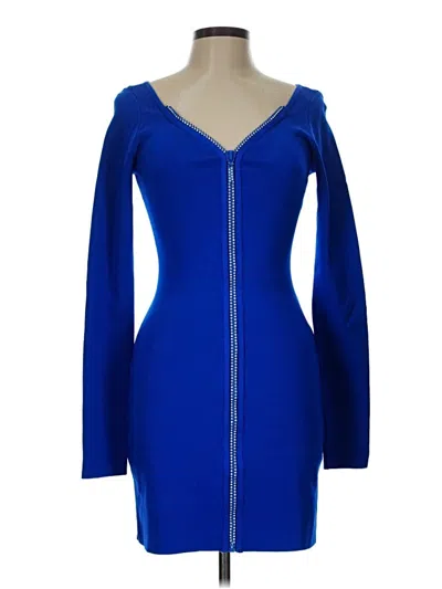 Pre-owned David Koma Cocktail Dress In Blue