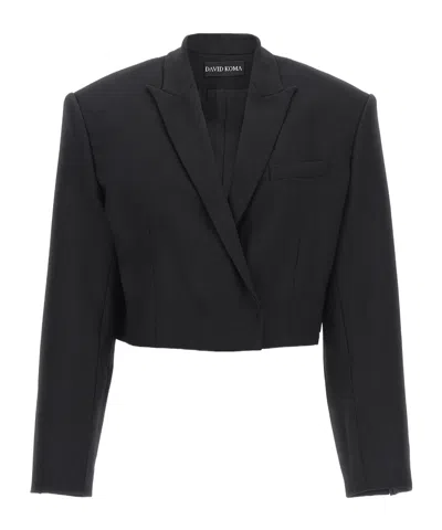 DAVID KOMA DAVID KOMA TAILORED CROPPED JACKET