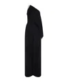 David Koma Crystal Claw Embr Detail Draped Jumpsuit