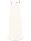 David Koma Crystal-embellished Gown In Neutrals