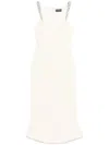 David Koma Crystal-embellished Gown In Neutrals