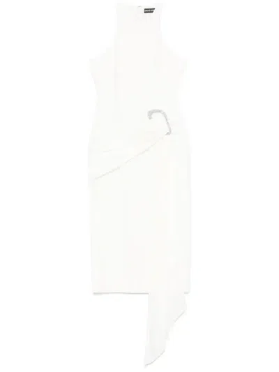 David Koma Crystal-embellished Gown In White