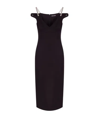 David Koma Crystal-embellished Midi Dress In Multi