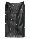 David Koma Crystal-embellished Skirt In Black