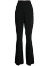 David Koma Crystal-embellished Straight-leg Trousers In Black