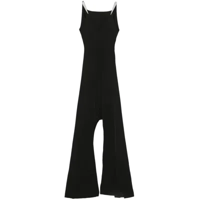 David Koma Crystal-embellished Gown In Black