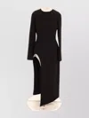 David Koma Crystal-embellished Cady Midi Dress In Black