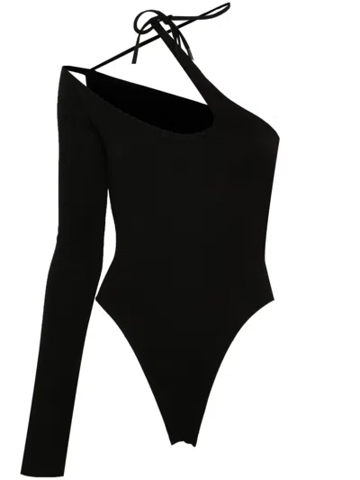 David Koma Cut-out Bodysuit In Black