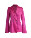 David Koma Double-breasted Blazer In Pink Acetate In Pink
