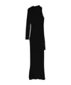 David Koma Draped-detail Maxi Dress In Black