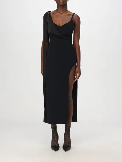 David Koma Dress  Woman Color Black In Schwarz