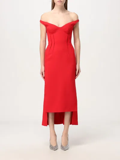 DAVID KOMA DRESS DAVID KOMA WOMAN COLOR RED,G24563014