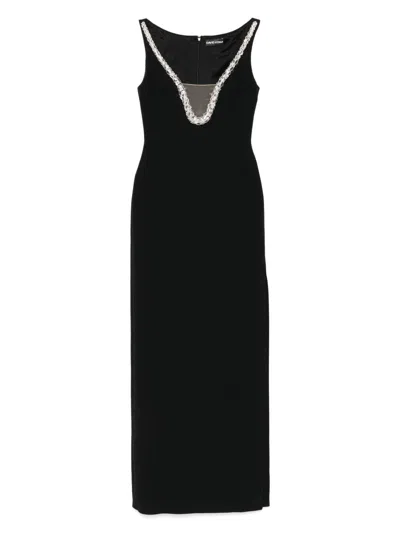 DAVID KOMA DRESS WITH CRYSTALS