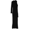 David Koma Draped-detail Maxi Dress In Black