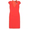 David Koma Cady Midi Dress In Pink