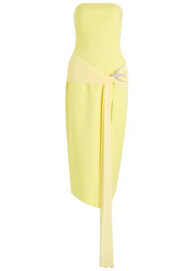 David Koma Embellished Crepe Midi Dress