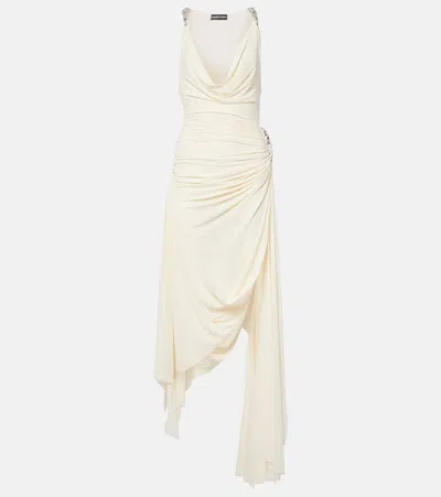 David Koma Verziertes Midikleid In Weiss