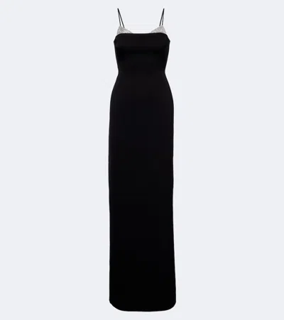 David Koma Embellished Gown In Black