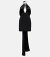 David Koma Embellished Halter-neck Minidress In Black