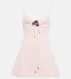 David Koma Embellished Minidress In Baby Pink