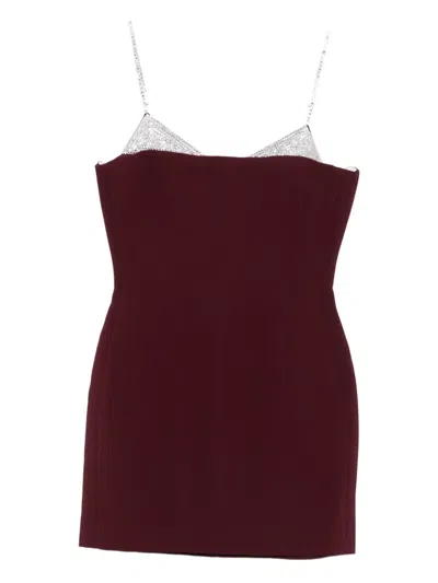 David Koma Verziertes Minikleid In Red