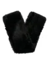 David Koma Faux-fur Scarf In Black