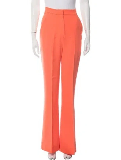 Pre-owned David Koma Flared Pants In Orange