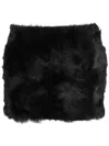 David Koma Textur Minirock Aus Leder In Black