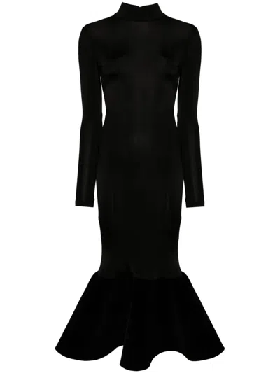 DAVID KOMA JERSEY MERMAID DRESS