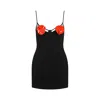 David Koma Dress In Black Acrylic In Black