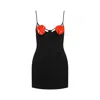 David Koma Dress In Black Acrylic In Black