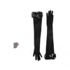 David Koma Payette Sequin-embellished Long Gloves In Black