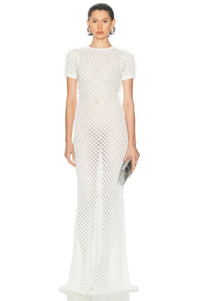 David Koma Gradient Glass Embroidery Gown